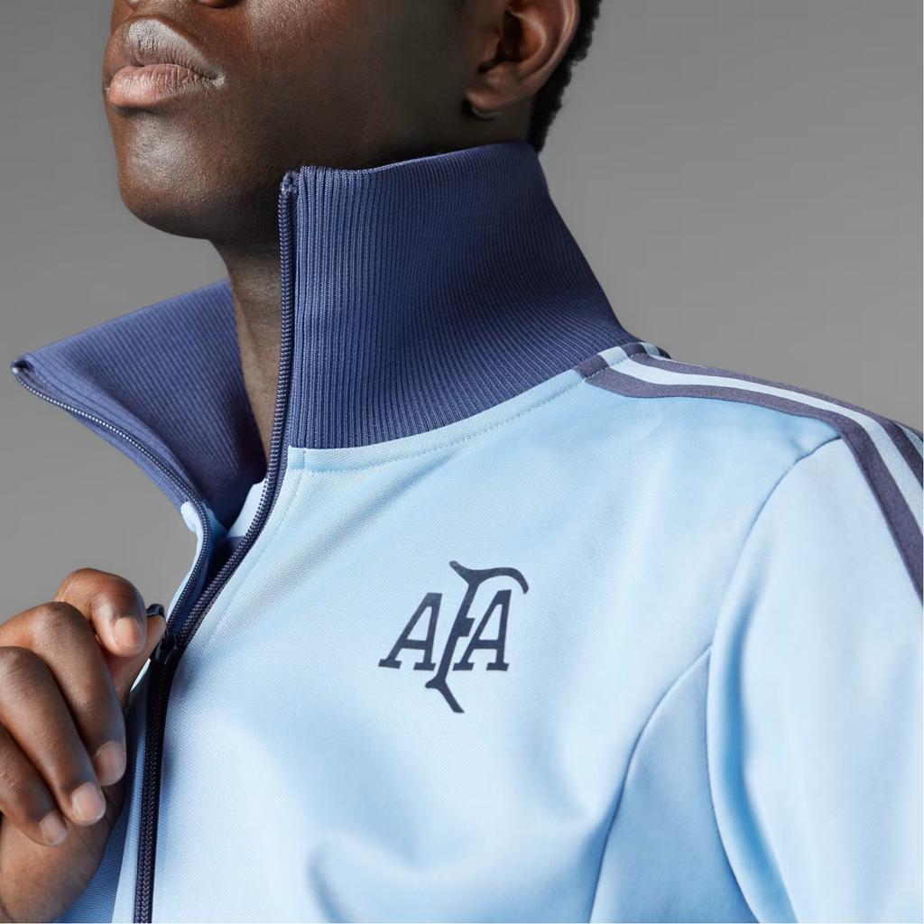 adidas Originals X Argentina Aniversar FW24 Jachetă Fashion Moale Confortabilă Slim Bărbați Jachetă Albastru-Deschis JD9096