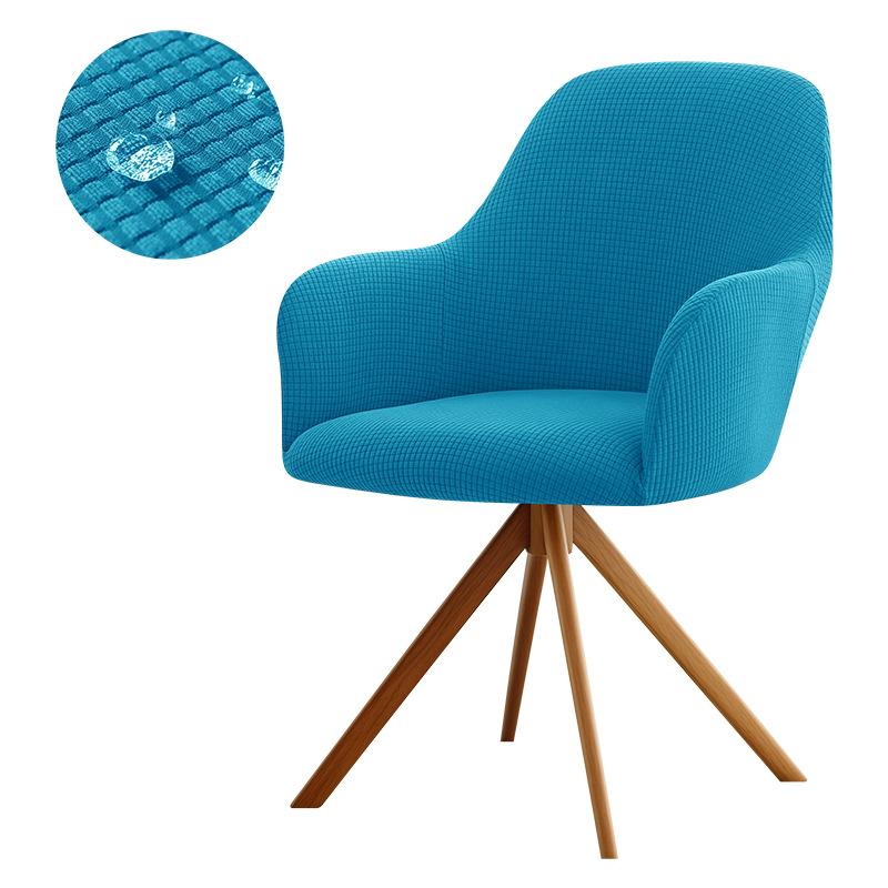 Waterproof Cubic Lattice Velvet High Armrest Chair Cover Soft Household Four-Season Chair Cover Elastic Cover