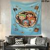 One Piece Wall Tapestry Aesthetic Wall Hanging Printed Fabric Blanket Decorative Tapestries for Bedroom Living Room Home Decor