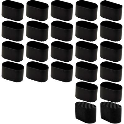 24pack Rubber Chair Foot Cover Nonslip Furniture Floor Protecting Protectors for Homes Office Floor