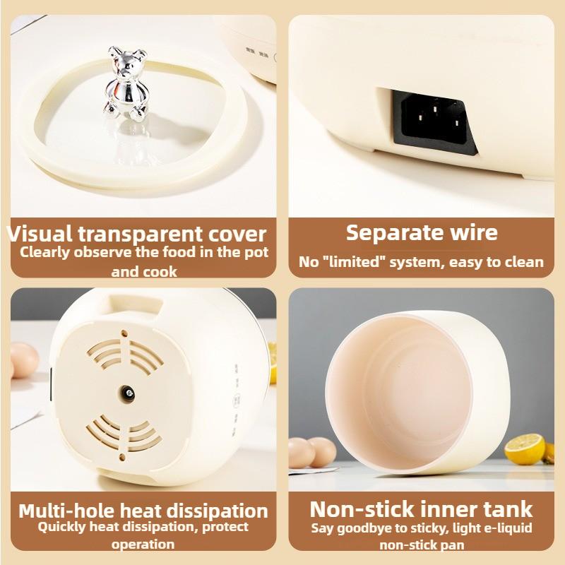 Multifunctional Small Rice Cooker Single Person Cooking Soup Smart Mini Rice Cooker EU UK 12H Heat Preservation Easy To Clean