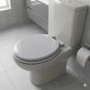 Abattant WC Gris MDF – Charnières Plastiques – 47 x 37 cm