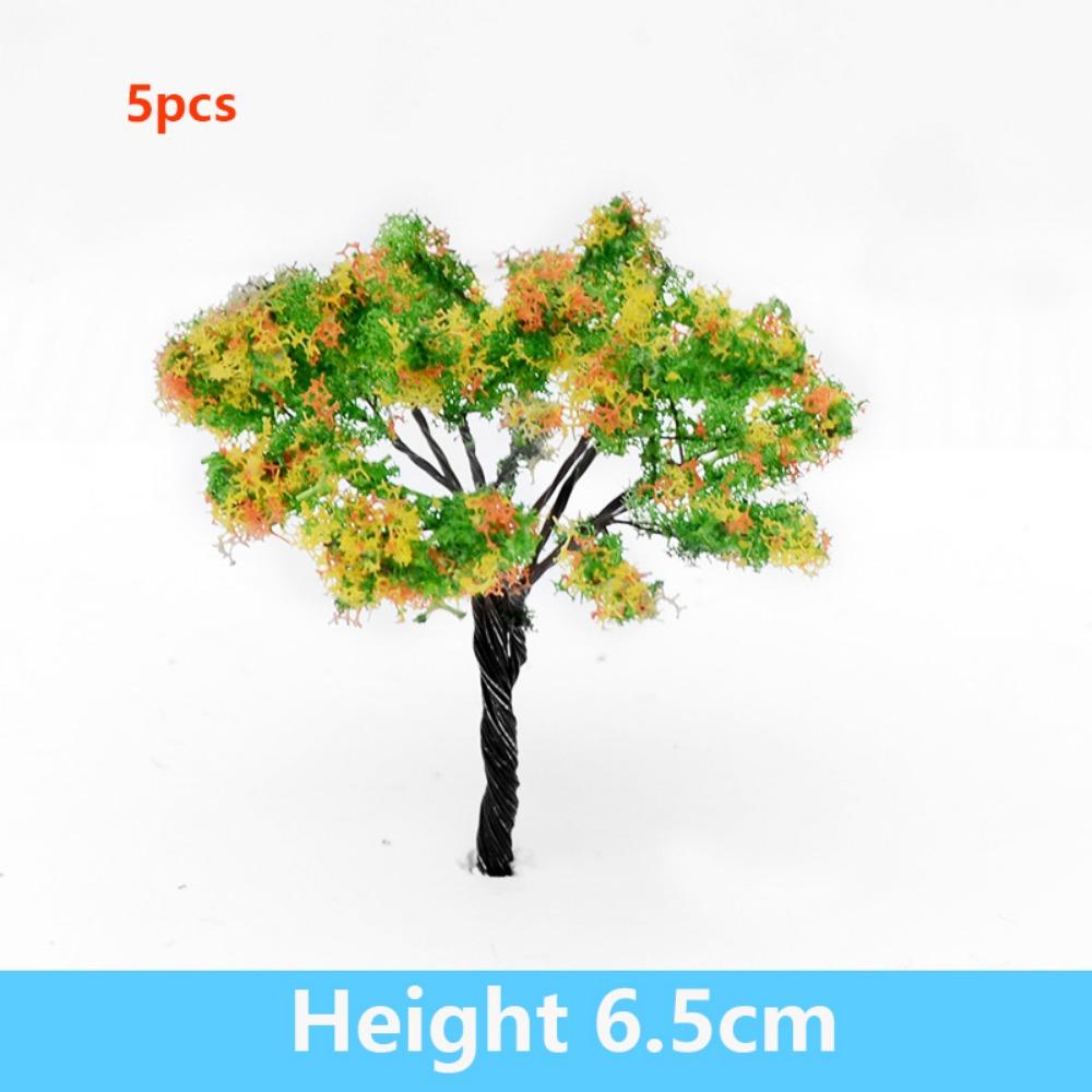 5pcs Artificial Pink Iron Wire Flower Tree 6.5cm Home Houses Decoration Outdoor Adventure Camping