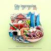 National City Landmark Acrylic Fridge Magnet - Scenic Souvenir