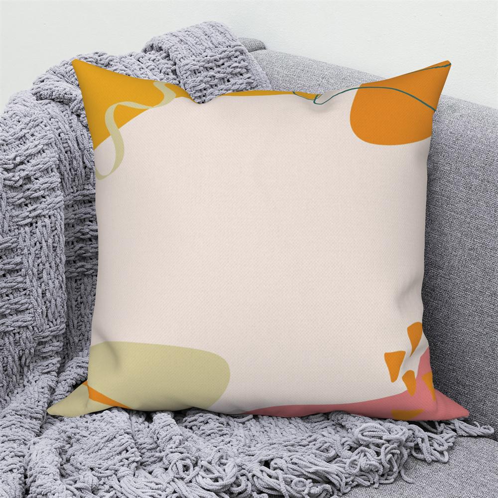 Pillowcase Decoration Home Office Car Abstract Branches and Leaves Nordic Curved  Sofa Cushion Cover