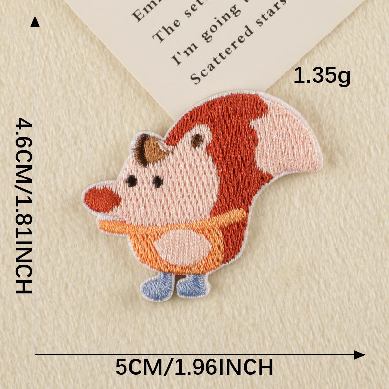 Embroidery Label Embroidery Sticker Patch Sticker Original Cartoon Animal Series Accessories Clothing Accessories DIY Cloth Sticker