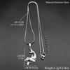Jumping Dolphins Figure Chain For Women Men Stainless Steel Gold Color Ocean Life Animal Cute Pendant Necklace Jewelry Gifts