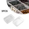 5pcs Plastic Box Storage Container Jewelry Packaging