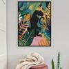 Lazy, Panther, Leopard, Giraffe, Jungle, Scandinavian Posters and Prints, Monster Leaves, Wall Paintings On Canvas, Paintings for the Living Room