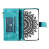 For Xiaomi Redmi 15 5G (EU) (171mm)/4G (EU) (171mm) Wallet Case Mandala Flower Pattern PU Leather Phone Cover with Wrist Strap