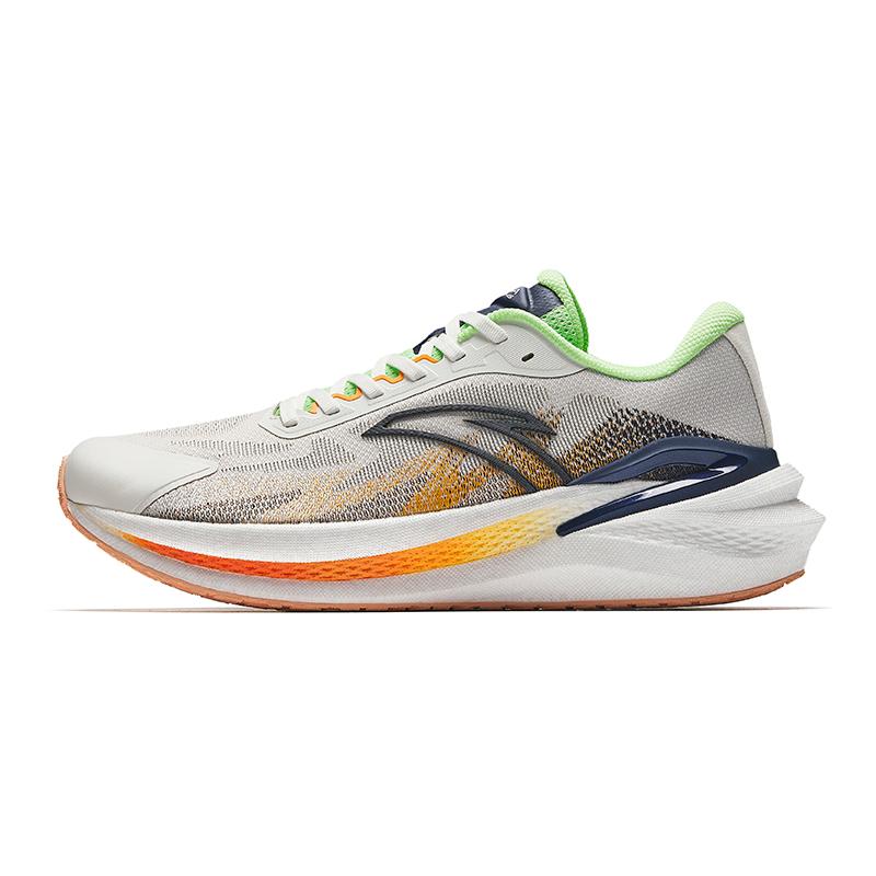 Anta Wanghai 2 Men Low Top Casual Running Shoes White Green Orange 912435555-2 41
