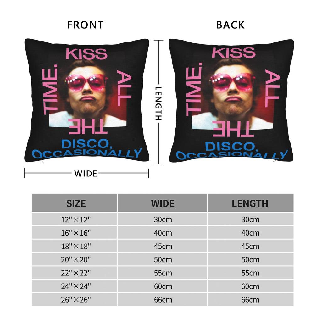 Küssender Gesicht Harrys Styles Kissenbezug Doppelseitiger Druck Kissenbezug Dekoration Kissenbezug Wohnzimmer 45X45Cm