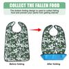 Reusable Adult Feeding Bib With Crumb Catcher Stylish Patterns Easy To Clean Polyester Fabric Waterproof Bib For Dining