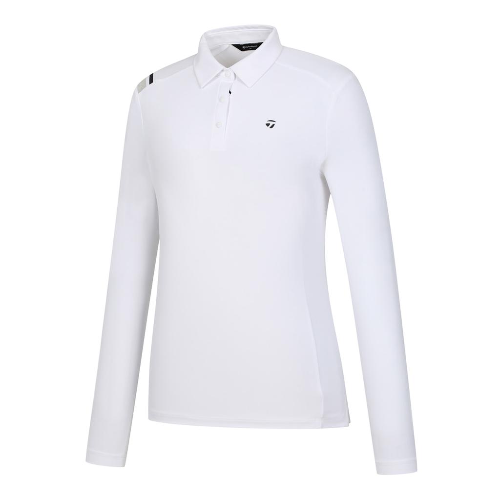 TAYLORMADE APPAREL 26Ss Women'S Shoulder-Detail Collar Long Sleeve T-Shirt T8031T65741-100