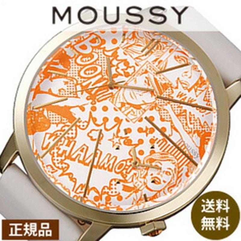 [52% OFF] [Up to 9,000 yen off] MOUSSY watch MOUSSY watch MOUSSY watch MOUSSY big case MOUSSY Big Case Men s Women s Unisex Orange White WM0061QC