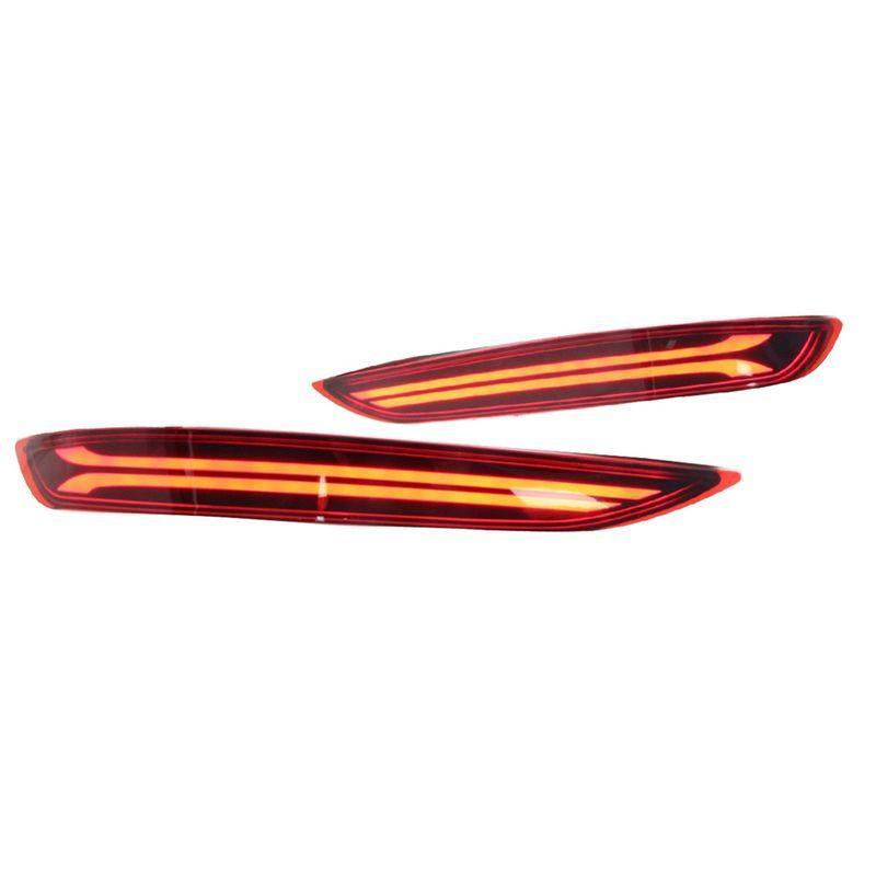 2 PCS Car Rear Bumper Light(LH+RH)Brake Light Warning Light As Shown ABS For Equinox