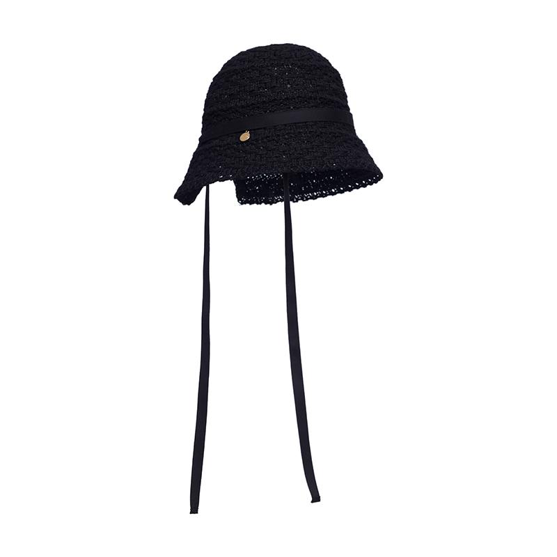 Jeieseutina J.Letter Crochet Bucket Hat Bk (Jeacem4Bs905Bk260)