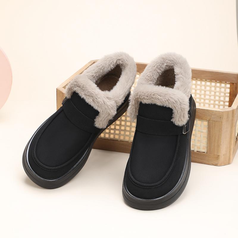 Taiheyuan Winter Women's Anti slip Soft Bottom Comfortable Casual Fashion Short Boots Windproof Thickened Plush Cold resistant Warm Cotton Boots