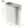 Minimalism Bathroom Trash Can 10L Large Capacity Crevice Wastebasket Bathroom Press-type Recycle Bin Bathroom Accessories