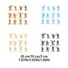 100 Pieces Kids 4-6 Years Old Simulation Model Figure Tabletop Decor Assembly Birthday Gift Living Room Office