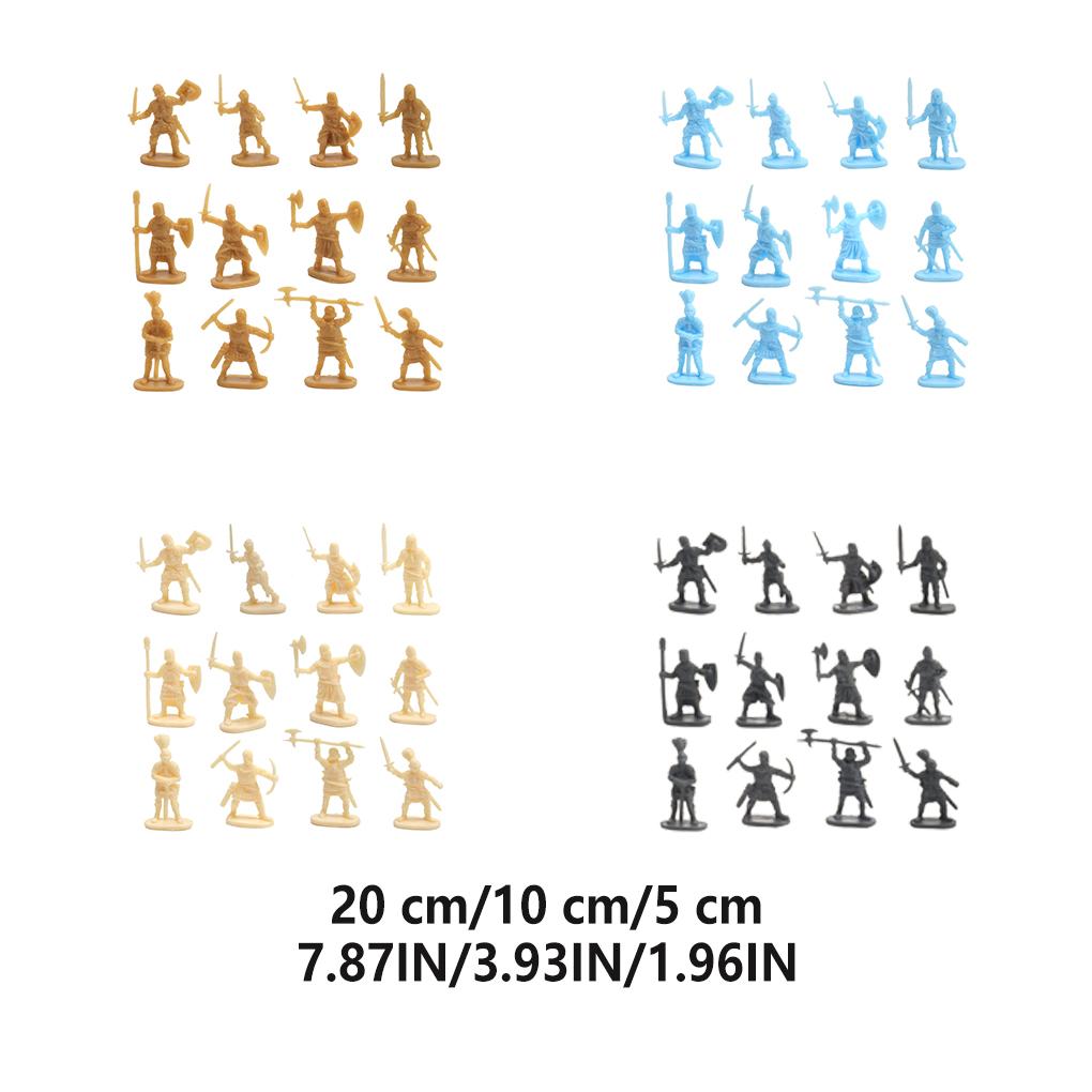 100 Pieces Kids 4-6 Years Old Simulation Model Figure Tabletop Decor Assembly Birthday Gift Living Room Office
