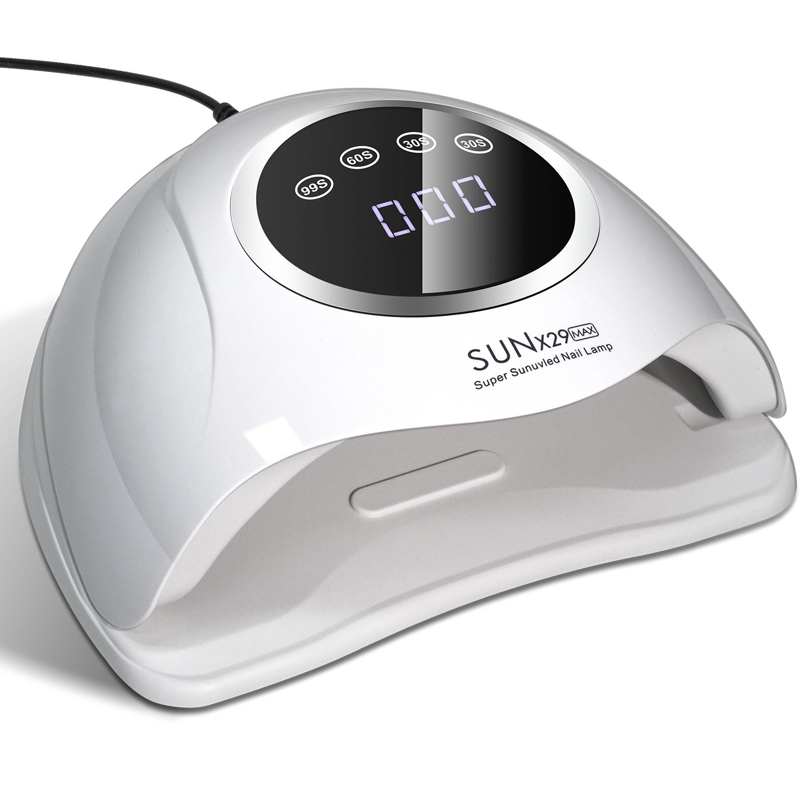 UV LED Nail Dryer 90PCS UV Lamp Beads Nail Lamp with Timer Automatic Sensor For All Gel Polish Professional Nail Equipment EU белый