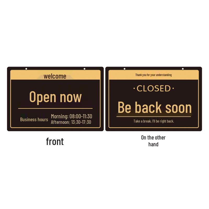 Welcome Sign: Open for Business/Temporary Outage