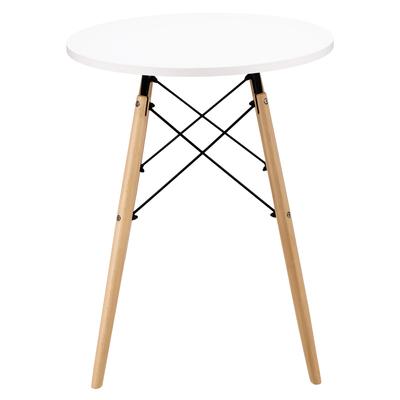 Modern Scandinavian White Round Table For Living Room Dining Room Kitchen