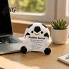 Pocket Sized Inspirational Gift for Athletes Knitted Positive Sports Ball Plush, Emotional Support Doll with Personalized Keepsake Softball