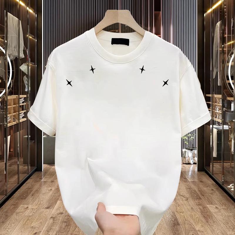 women men cotton t shirt round neck short sleeve print casual t-shirts