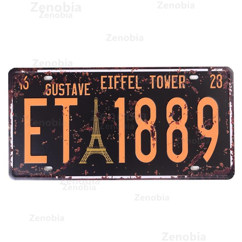 Vintage Metal Sign London City Tin Poster Car License Metal Plaque Plates Shabby Retro Iron Paintings Bar Garage Cafe Home Decor