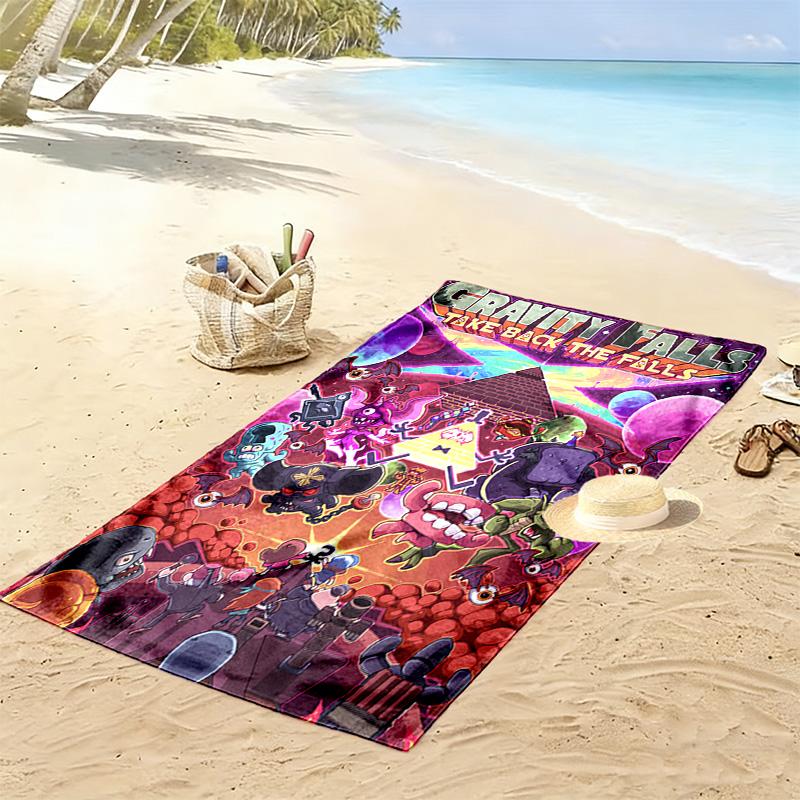 Friday Night Funkin 2D Flat Print Beach Towel, Large Soft Quick Dry Towel for Beach Camping SwimmingZSTJ0915458