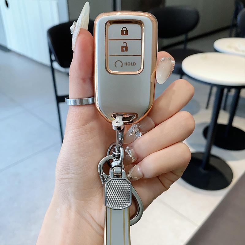 Kryt na klíče pro Honda CRV, Accord, Civic, URV, Vezel, Fit a Lingpai s pouzdrem a přezkou.