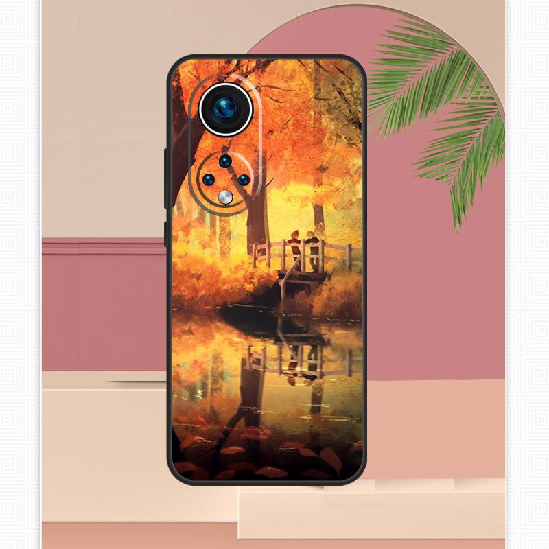 Autumn Leaves Fall Halloween Case For Honor Magic 7 Lite 5 6 Pro 200 400 Honor X9c X9b X9a X8b X8a X8 X9 50 70 90 Cover