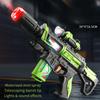 Realistic Electric Toy Gun Mist Spray Vibration Blaster with LED Light Sound Music Effects Role Play Toy Birthday Gift for Teens