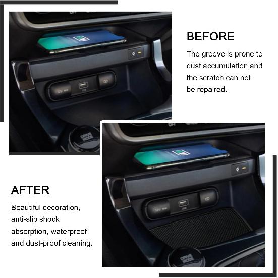 YEE PIN for Kia Seltos Center Console Liner Door Gate Slot Mats Door Mats Fit for 2021-2024 2025 Kia Seltos 2026 Accessories LX/S/EX/Nightfall