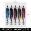 5PCS/BOX 7.8mm Size Glowing Squid Jig 6g Weight Squid Fishing Lure  Night Fishing