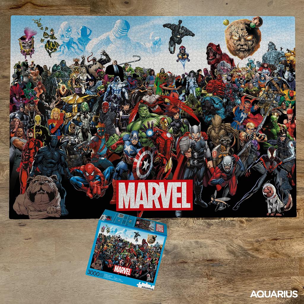 AQUARIUS Puzzle Cast Piece Jigsaw 32 x 45 inches Officially Licensed Marvel Collectible No Reflections Precision Fit No Puzzle Dust (Aquarius)