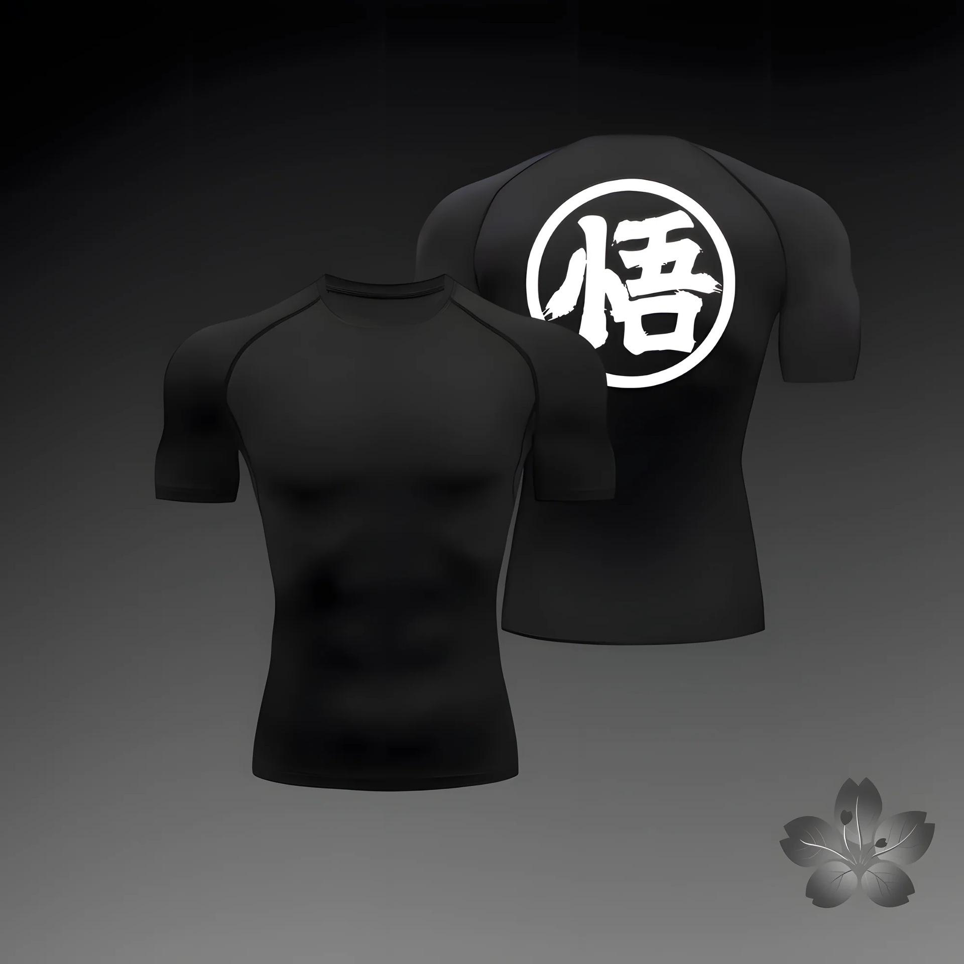 Мужская спортивная футболка с коротким рукавом для тренировок, утягивающая живот, дышащая, быстросохнущая, для тренировки мышц XXXL