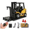 1:64 Skala Mini RC Gaffeltruck, 2,4G Laddningsbar, 10 km/h, Fullt Proportionellt Mini RC Transportfordon (4127 cm), Bordsmodell av Byggfordon med