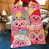 Cartoon L-Loopy Throw Flannel Cozy Print Blanket, Portable, Durable Machine Washable Cute Cool