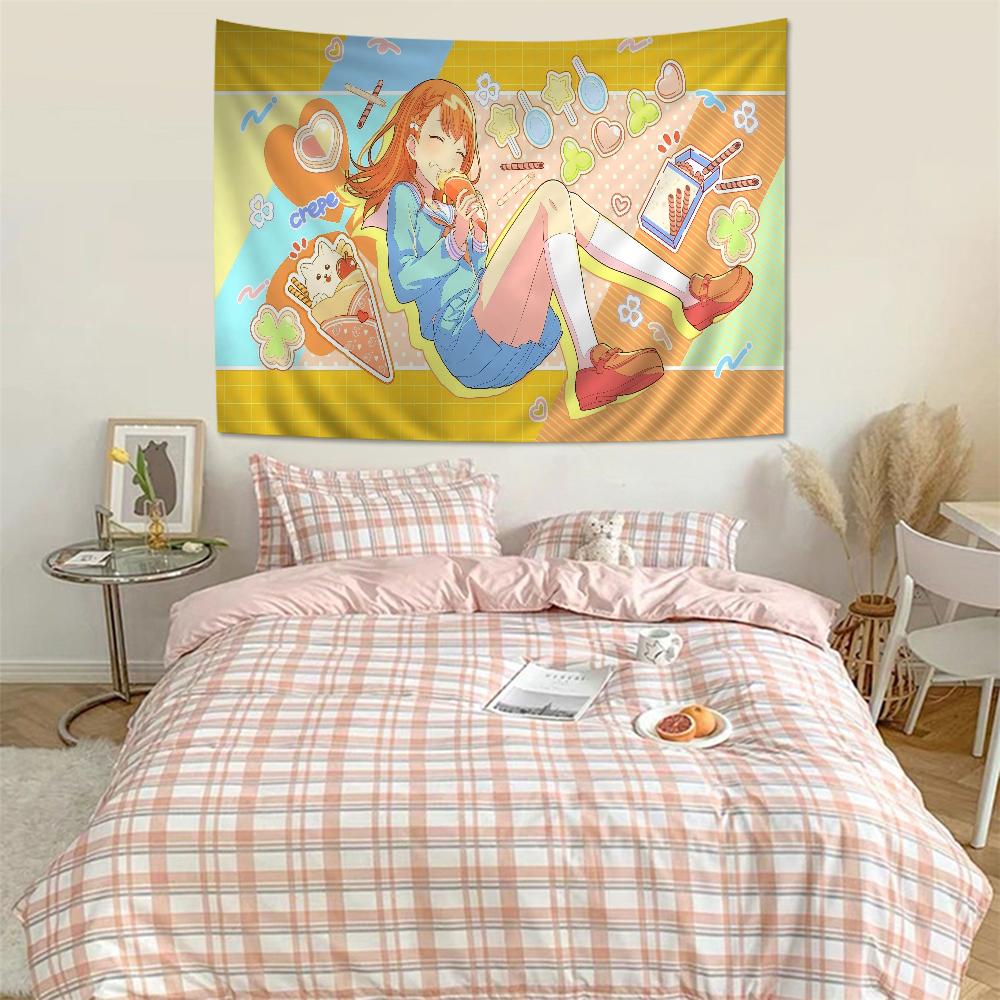 VOCALOID Virtual Singer Miku Printed Large Wall Tapestry Cheap Hippie Wall Hanging Bohemian Wall Tapestries Mandala Home Decor