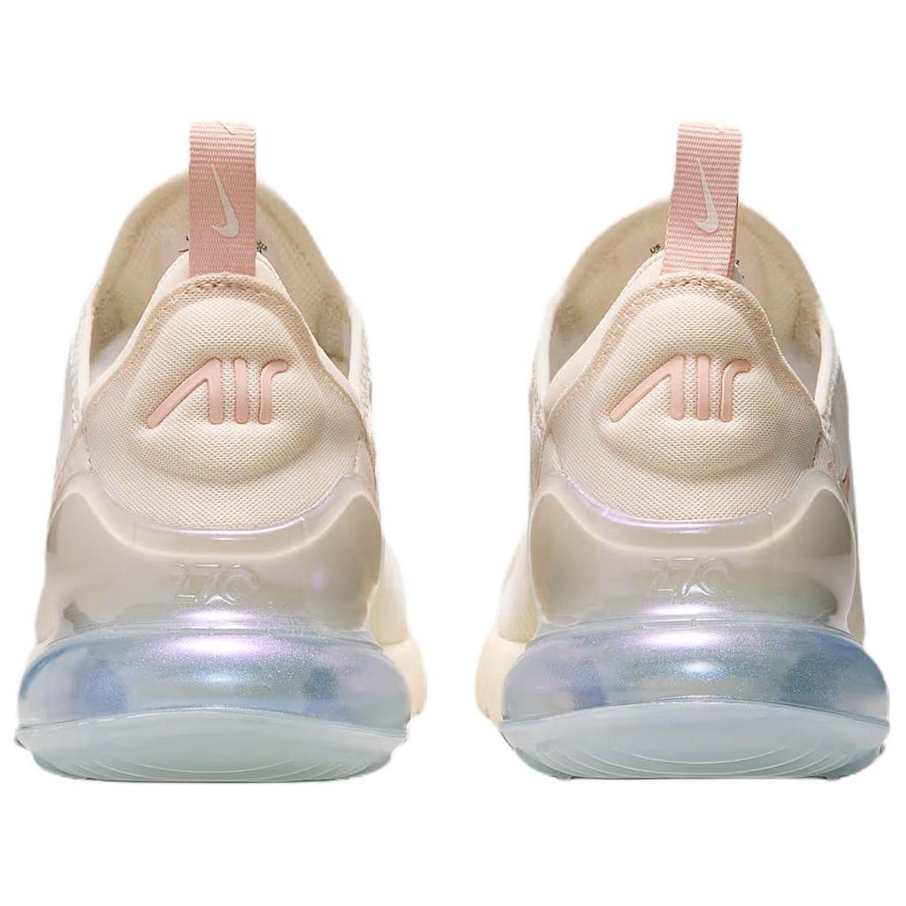 Nike Adidași Air Max 270 Soft Pearl pentru femei, cremă, alb perlat, argintiu metalizat, IH5966-001
