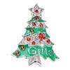 Zinc Zinc Alloy Christmas Tree Brooch Shiny Xmas Holiday Jewelry Festive Lapel Pin  Xmas Gifts