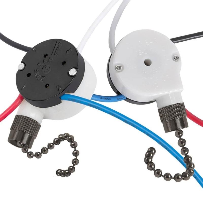 3 Speeded 4 Wire Pull Chain Fan Control Switches Pre Installed Wiring Accessory With Multiple Ceiling Fan Models