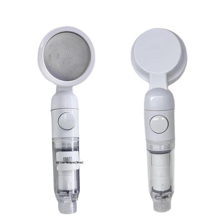 Portable Handheld Shower Head with Filter for Travel and Hotel Use