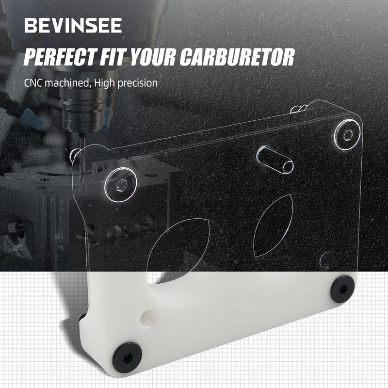 BEVEE TBI Manifold Adapter For 2 Barrel Holley 4412 350 500 CFM autolite carbs(early) For Chevy TBI 1.75'' Adapter W/Gasket