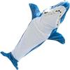 Adult Shark Pajamas Blanket Onesie: Cute, Super Soft Flannel, Wearable & Anti-Kick Sleeping Bag