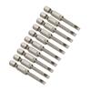 1/4-Inch Slotted Screwdriver Bit Hex Magnetic SL4 Flat Head Driver Bits S2 Alloy Steel Silver Hand Tools Screwdriver