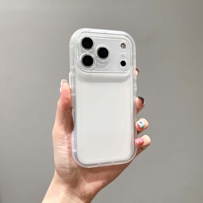 Transparent Silicone TPU Phone Case for IPhone 17 Air 16 15 14 13 12 Pro Max Soft Airbag Shock Bumper Funda